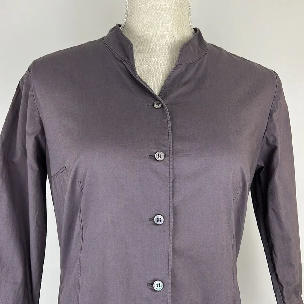 GARNET HILL shirt dress with 1/2 collar and 3/4 sleeves 4 - Picture 2 of 8